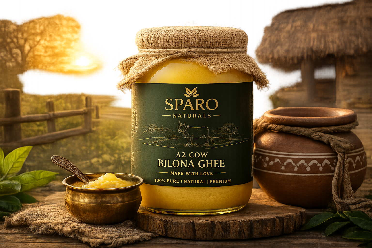 Pure Bilona Cow Ghee Jar